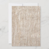 Faire-part de mariage de mouchoir à dentelle de ca (Dos)