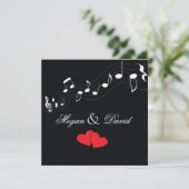 Faire-part de mariage de Music Lover (Debout devant)