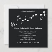 Faire-part de mariage de Music Lover (Dos)