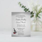 Faire-part de mariage de musique violon (Debout devant)