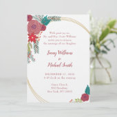 Faire-part de mariage de Noël (Debout devant)