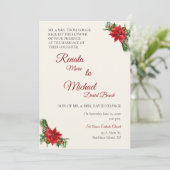 Faire-part de mariage de Noël (Debout devant)