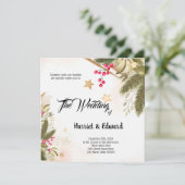 Faire-part de mariage de Noël (Debout devant)