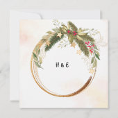 Faire-part de mariage de Noël (Dos)