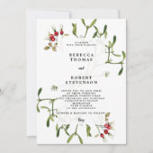 faire-part de mariage de noël (Devant)