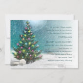 Faire-part de mariage de Noël (Devant)