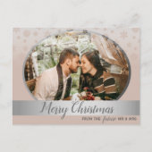 Faire-part de mariage de Noël à date fixe (Devant)