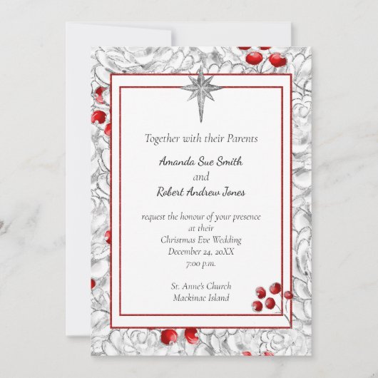 Faire-part de mariage de Noël Berry (Devant)