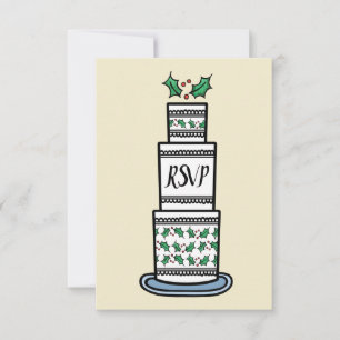 Faire-part de mariage de Noël personnalisé