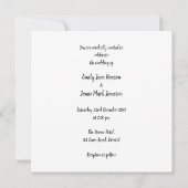 Faire-part de mariage de Noël personnalisée (Dos)