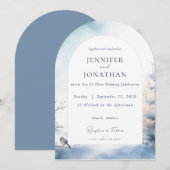 Faire-part de mariage de Noël pour les vacances d' (Devant / Derrière)