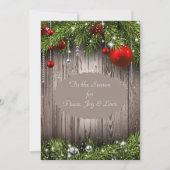 Faire-part de mariage de Noël russe (Devant)