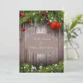 Faire-part de mariage de Noël russe (Debout devant)