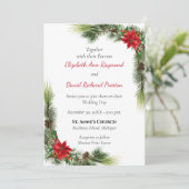 Faire-part de mariage de Noël russe (Debout devant)