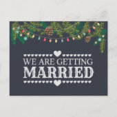 Faire-part de mariage de Noël sur ardoise (Devant)