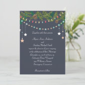 Faire-part de mariage de Noël sur tableau noir (Debout devant)