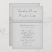 Faire-part de mariage de noeud céleste irlandais g (Devant / Derrière)