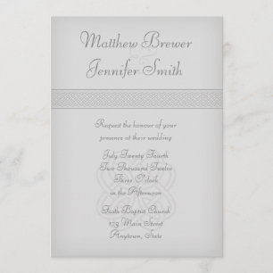 Faire-part de mariage de noeud céleste irlandais g