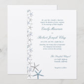 Faire-part de mariage de noms de parents d'étoiles (Devant / Derrière)