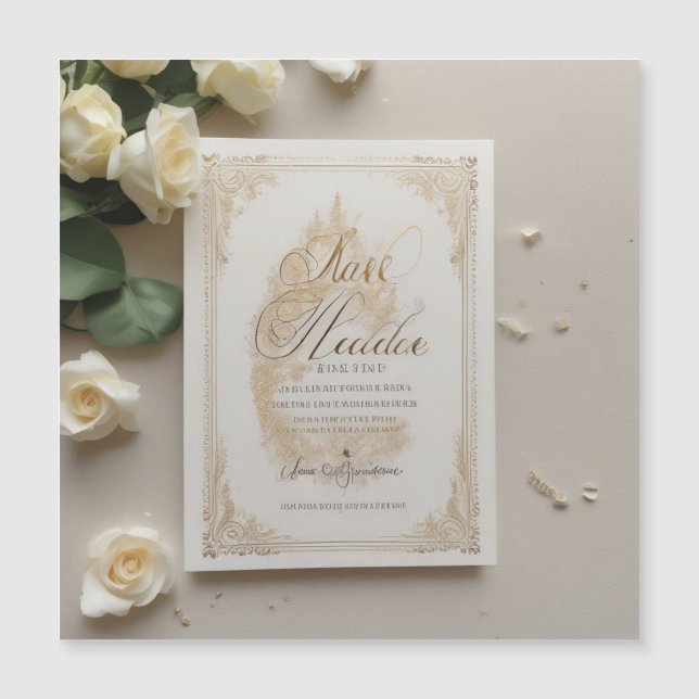 Faire-part de mariage de nuit étoilée céleste (Devant)