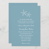 Faire-part de mariage de Paire de poisson étoilé (Devant / Derrière)