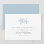 Faire-part de mariage de paires d'étoiles de mer (Devant / Derrière)