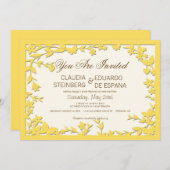 Faire-part de mariage de Papel Picado - belles (Devant / Derrière)