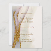 Faire-part de mariage de Parties scintillant à enc (Devant)