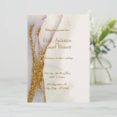 Faire-part de mariage de Parties scintillant à enc (Debout devant)