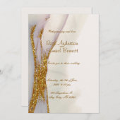 Faire-part de mariage de Parties scintillant à enc (Devant / Derrière)