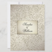 Faire-part de mariage de Parties scintillant antiq (Dos)