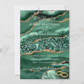 Faire-part de mariage de Parties scintillant Emera (Devant)