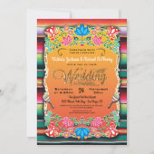 Faire-part de mariage de Parties scintillant en or (Devant)