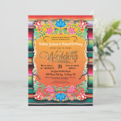 Faire-part de mariage de Parties scintillant en or (Debout devant)