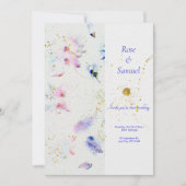 Faire-part de mariage de Parties scintillant en pa (Devant)