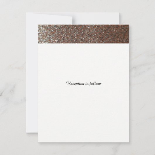 Faire-part de mariage de Parties scintillant rose (Dos)