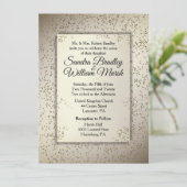 Faire-part de mariage de Parties scintillant rusti (Debout devant)