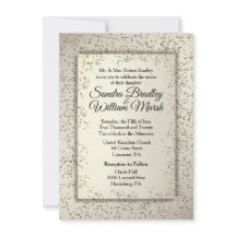 Faire-part de mariage de Parties scintillant rusti