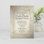 Faire-part de mariage de Parties scintillant rusti (Debout devant)