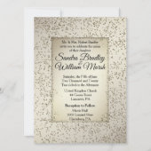 Faire-part de mariage de Parties scintillant rusti (Devant)