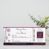 Faire-part de mariage de Pass d'embarquement pour (Debout devant)