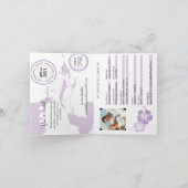 Faire-part de mariage de passeport de croisière (Intérieur)