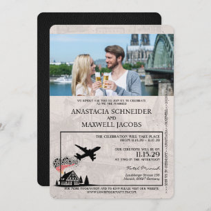 Faire-part de mariage de passeport de l'Allemagne