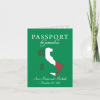 Faire-part de mariage de passeport de Ravello Ital