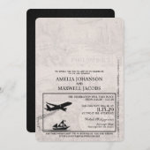 Faire-part de mariage de passeport des Philippines (Devant / Derrière)