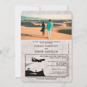 Faire-part de mariage de passeport ivoirien Maroc (Devant)