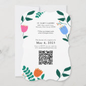 Faire-part de mariage de patchs Spring Breeze (Dos)