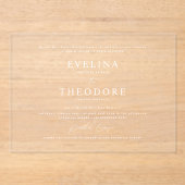 Faire-part de mariage de paysage officiel Parker (Recto)