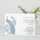 Faire-part de mariage de Peacock (Debout devant)