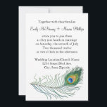 Faire-part de mariage de Peacock<br><div class="desc">Faire-part de mariage de Peacock</div>